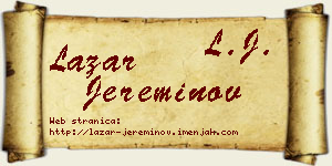 Lazar Jereminov vizit kartica